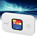 Miniatyrbilde 1 av 8: 4G WiFi-ruter 150 Mbps SIM-kortspor Støtte 10 brukere LED-fargeskjerm 2100 mAh Mobil WiFi Hotspot for Asia 100-240V