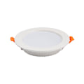 Miniatyrbillede 3 af 5: 6 stk. LED indbyggede spotlights ekstra flade runde ultra tynde varme hvide 2700K 230V indbyggede loftslamper til badeværelse køkken stue gang