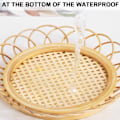 Miniatyrbillede 3 af 5: Håndlavede Rattan-underlag til værelsesindretning - Boho-underlag til