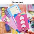 Miniatyrbillede 3 af 5: Farvet Scrapbooking Mønstret Papir 50 Ark - Scrapbog Journ