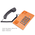 Miniatyrbild 6 av 8: KXT504 Hemtelefon Multifunktionell Batterifri Trådad Telefon med Dubbel Magnetisk Handenhet för Kontor Hotell(Orange )