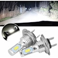 Pikkukuva 3 / 5: 2 kpl LED-sumuvalopolttimoa 80W 6000K universaali H7 LED-auton sumulamppu