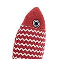 Miniatyrbild 2 av 5: Fiskformad katt leksak simulering uttråkning lindring interaktiv husdjur kattmynta fisk tuggleksak för kattunge röd