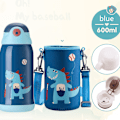 Miniatyrbild 1 av 8: UPSTYLE 20oz Rostfritt Stål Vattenflaska för Barn med Sugrör
