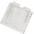 Miniatyrbild 5 av 5: Genomskinlig sparbössa i form av en byggsten, rektangulär transparent sparbössa för barn, pojkar, flickor, vit, 8,9 x 8,9 x 9,2 cm / 3,5 x 3,5 x 3,6 tum