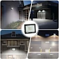 Miniatyrbild 2 av 5: 50W LED-strålkastare för utomhusbruk, varmvit 3000K, 5000LM LED-strålkastare för utomhusbruk IP66 vattentät, LED-belysning för terrass, uteplats, gångar, arenor