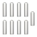 Miniatyrbilde 1 av 5: 9 stk. Glass Straw Tips Cover Gjenbrukbare Drikkehalm Tips Cap