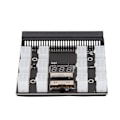 Miniatyrbillede 5 af 8: PSU-kort Sort PCB Plastmateriale 12 ATX 2x3 Pin Udgang LED Spændingsdisplay Strømstik