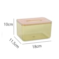 Miniatyrbild 2 av 5: Modern minimalistisk genomskinlig servettboxhållare rektangulär
