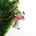 Miniatyrbillede 2 af 5: Cloche De Noel, 6PCS Juletræspynt