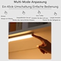 Miniatyrbillede 4 af 5: Under-Unit Lys Køkken LED Skrivebordslampe Lysstrimmel Batteri med Magnet, Justerbar USB Batteridrevet Lys til Skabsbelysning