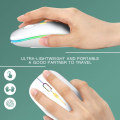Miniatyrbild 7 av 7: Uppdatera PC Mouse Wireless LED Uppladdningsbar Silent Wireless Mouse Weiß