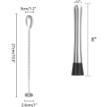 Miniatyrbilde 2 av 5: Cocktail Muddlers - Rustfritt stål Drink Muddler og 11,7 tommer
