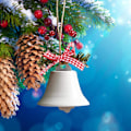 Miniatyrbillede 5 af 5: Cloche De Noel, 6PCS Juletræspynt