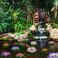 Miniatyrbillede 3 af 5: Lotus solcellelys udendørs, havebelysning bordplade jord courtya