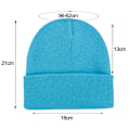 Miniatyrbillede 2 af 5: Unisex vinterhue solid farve strikket hat Fisker Udendørs Kuldebestandig ørevarmere varm hat