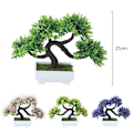 Miniatyrbild 5 av 5: Lättskött Skönhet Konstgjord Bonsai För Feng Shui-dekor, Inomhusdekor Giftfri Lätt Extremt Enkel Plast, Lämplig För Hem Butik