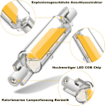 Miniatyrbillede 4 af 5: 20W R7S LED-pærer 118mm dæmpbare, R7S LED-pære varm hvid 3200K, dobbeltsidede COB-pærer 1200LM, R7S LED-pærer 118mm, 360° strålebelysning, AC