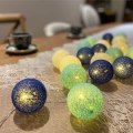 Miniatyrbillede 5 af 8: LED Bomuldsbold Lyskæde, LED Bomuldsbolde Kæde 3.1M 20stk