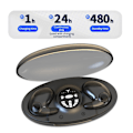 Miniatyrbilde 2 av 5: Bittesmå usynlige ørepropper trådløs Bluetooth sovende