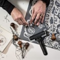 Miniatyrbillede 4 af 5: 2 stk. Hård gummivalse maling blæk ruller til linoleumstryk 10 cm trykvalser til kunsthåndværk tryk værktøj med stemplingshåndtag