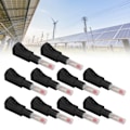Miniatyrbilde 1 av 8: 10 stk Teleskopiske Bananplugger 4mm CAT II 600V 32A PE-hylster for Industriell Sikkerhet 3C Digitalt Utstyr Svart