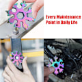 Miniatyrbild 8 av 8: Snowflake Multi Tool, Snowboarding Skruvmejsel Kompakt Snowflake Multicolor