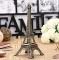 Miniatyrbillede 2 af 5: Bronzefarvet Paris Eiffeltårn Statue Vintage
