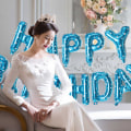 Miniatyrbillede 3 af 5: Happy Birthday Ballon Banner Fest 16 Tommer 3D Aluminiumfolie Bal
