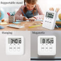 Miniatyrbillede 6 af 8: Køkkenur Magnetic Digital timer og stopur Køkkenalarm timer Kortvarigt vækkeur med lyd- og lyssignal, Ideel køkkenur