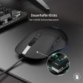 Miniatyrbild 5 av 5: inphic PC-mus med kabel, tyst klick, 4800DPI justerbar och 6 knappar, ergonomisk design, optimerad optisk USB kabelmus för PC laptop