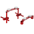 Pikkukuva 2 / 2: Alumiininen magneettinen Stealth Invisible Body Shell Mount Kit HSP 1/10 RC-kilpa-autoon (punainen)