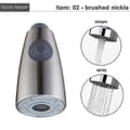 Kitchen Faucet Spray Nozzle Pull-Out Shower Spray Head G1/2 Faucet Accessory [db] 02 brushed