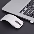 Miniatyrbillede 1 af 2: 2.4GHz Foldbar Trådløs Bue Touch Mus Mus   USB Modtager Til pc NoteBook Smart TV Hvid
