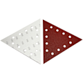 Miniatyrbillede 3 af 4: 80-Grit Hook & Loop 11-1/4-Inch Triangle Gipsvæg Sander Sandpapir, 10 Pak