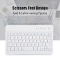 Miniatyrbilde 1 av 8: 7in Saks Design Ultra Slim Bluetooth Tastatur Glatt Skriving for Android/iOS/Windows