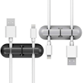 Pikkukuva 1 / 7: 2 Pack kaapelipidikkeet - Johdon organizer, Kaapelin hallinta, 6 mm:n johdon pidikejärjestelmä - Liimattavat kumijohtokoukut sopivat kotiin, toimistoon, koppiin, autoon, työpöytään