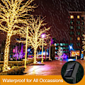 Miniatyrbild 4 av 5: [4-pack] Solcellslampor för utomhusbruk, Litogo 12m 120 LED Guirl