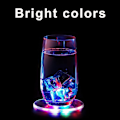 Miniatyrbilde 6 av 6: USB-oppladbar LED-coaster, flaskebelysning for drikkevarer, blinkende lyscoaster for barer, fester, bryllup, festivaler