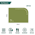 Miniatyrbilde 2 av 5: 4 stk PVC ensfargede husholdningsplassmatter, hotellplassmatter, sklisikre vaskbare isolerende underlag.