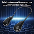 Pikkukuva 7 / 8: Kaulanauha Bluetooth-kaiutin Stereo Hands Free Noise Reduction Kannettava Puettava Kaiutin Kotiin Ulkoiluun Urheiluun Matkustamiseen Musta