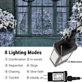 Miniatyrbild 5 av 5: LED String Lights, 72ft 200 LED Fairy Lights, 8 lägen, lågvolta White