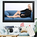 Miniatyrbild 1 av 8: 17 tums LED Digital Fotoram Multifunktionell Videospelare Smart Bildram med IR Fjärrkontroll 100‑240V HK17D EU-kontakt