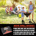 Miniatyrbilde 6 av 6: MEHE Grillkurv, Non-stick Grill Topper 14,6\"x11,4 Tykkelse