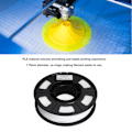 Miniatyrbillede 7 af 8: 3D-printer filament, hvid, 1,75 mm, 8,8 oz nettovægt, 180 til 210 Celsius PLA-filament til 3D-print, genopfyldning, udskiftning