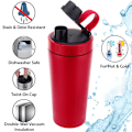 Miniatyrbillede 3 af 5: Rustfrit Protein Shaker Flaske i Rustfrit Stål Holder Varmt/Koldt