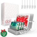Miniatyrbillede 3 af 7: Robust ladestation til flere enheder, med 6 USB Fast