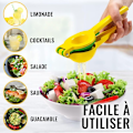 Miniatyrbillede 4 af 5: 2-i-1 Metal Citruspresser til Citron og Lime - Hånd Citruspresser til Citron - Manuel Citruspresser til Citrus - Citronspresser - Manuel Citrus