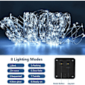 Miniatyrbild 2 av 5: Set med 2 Solar String Lights 10m 100LED, IP65 Vattentät Fairy L