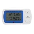 Miniatyrbild 2 av 2: Digital LCD Kylskåpstermometer, Valbart Inomhus- och Utomhusläge, Vattentät Kylskåpstermometer med Övertemperaturlarmfunktion